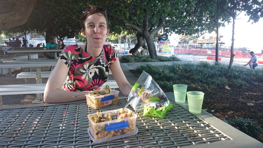 Christmas dinner - Pasta alla Jaap with cherries as dessert